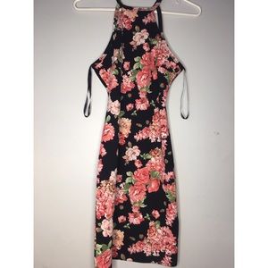 Bodycon floral dress